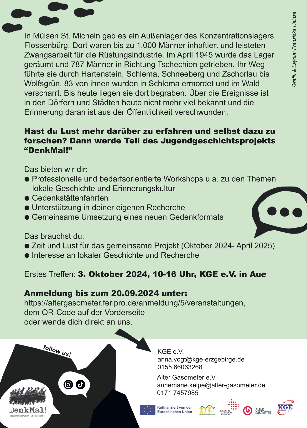 2024-10-03 - Jugendgeschichtsprojekt DenkMal Flyer 2